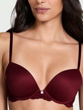 VS Dream Angels Smooth & Lace Push-Up Bra Sz 44C NWT